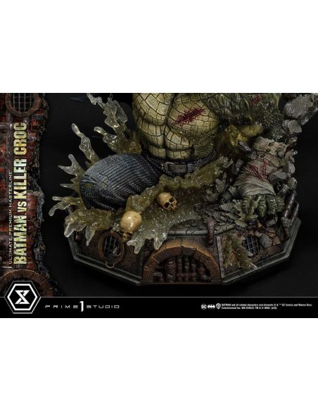 Estatua Batman Versus Killer Croc Ultimate Premium Masterline 71 cm - Batman