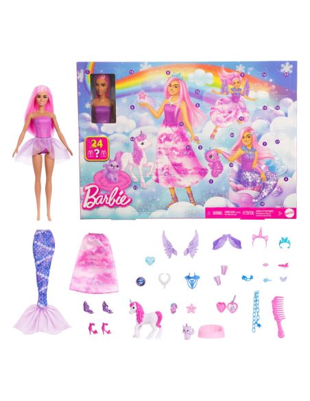 Calendario de Adviento con Muñeca Fantasy - Barbie