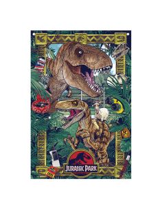 Bandera 125 x 85 cm – Jurassic Park