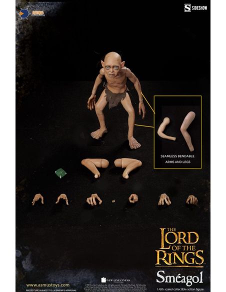 Figura El Señor de los Anillos Sméagol 20 cm - Escala 1/6