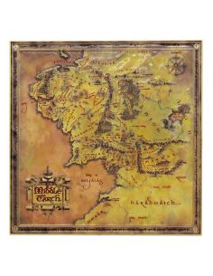 Réplica Mapa Tierra Media 15 x 15 cm Limited Edition - El Señor de los Anillos