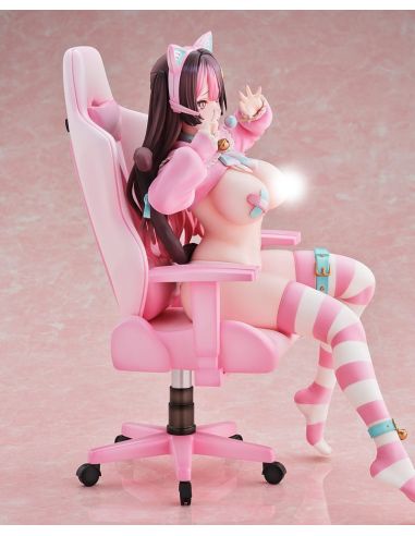 Estatua Comic Unreal Kuro Catgirl Streamer 22 cm - Ilustrada por Danimaru