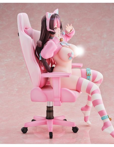Estatua Comic Unreal Kuro Catgirl Streamer 22 cm - Ilustrada por Danimaru