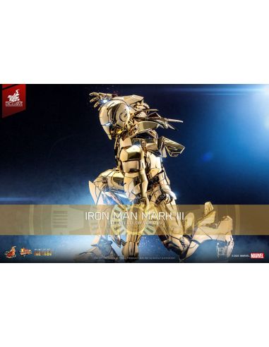 Figura Iron Man Mark III (Gold Color Version) Movie Masterpiece Diecast 1/6 Hot Toys Exclusive 33 cm