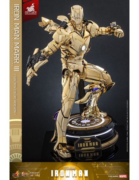 Figura Iron Man Mark III (Gold Color Version) Movie Masterpiece Diecast 1/6 Hot Toys Exclusive 33 cm