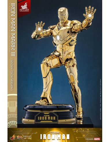 Figura Iron Man Mark III (Gold Color Version) Movie Masterpiece Diecast 1/6 Hot Toys Exclusive 33 cm