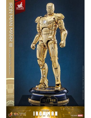 Figura Iron Man Mark III (Gold Color Version) Movie Masterpiece Diecast 1/6 Hot Toys Exclusive 33 cm