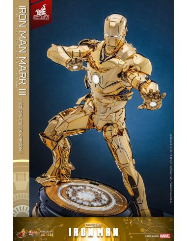 Figura Iron Man Mark III (Gold Color Version) Movie Masterpiece Diecast 1/6 Hot Toys Exclusive 33 cm