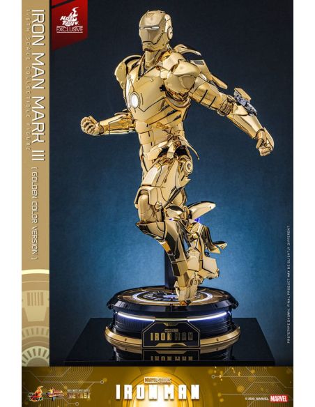 Figura Iron Man Mark III (Gold Color Version) Movie Masterpiece Diecast 1/6 Hot Toys Exclusive 33 cm