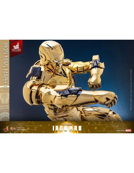 Figura Iron Man Mark III (Gold Color Version) Movie Masterpiece Diecast 1/6 Hot Toys Exclusive 33 cm
