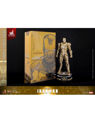 Figura Iron Man Mark III (Gold Color Version) Movie Masterpiece Diecast 1/6 Hot Toys Exclusive 33 cm