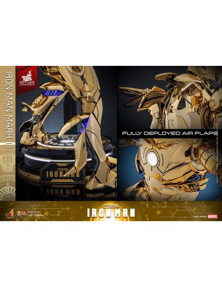 Figura Iron Man Mark III (Gold Color Version) Movie Masterpiece Diecast 1/6 Hot Toys Exclusive 33 cm