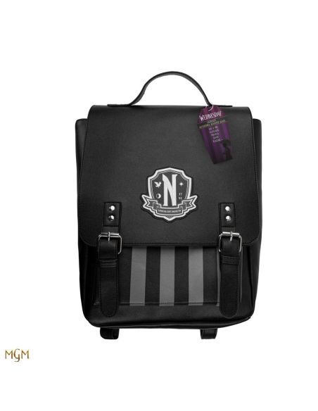 Mochila Nevermore Academy color negro – Miércoles (Wednesday)