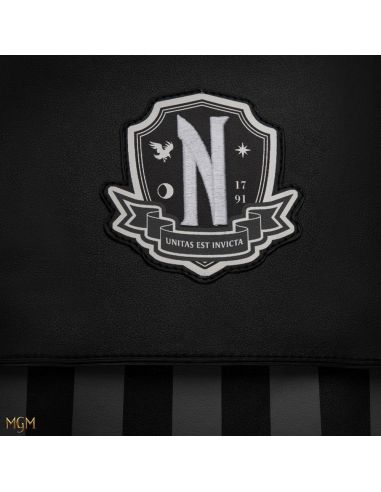Mochila Nevermore Academy color negro – Miércoles (Wednesday)