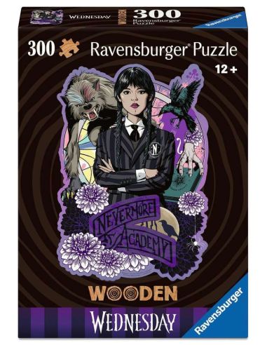 Puzzle de madera 300 piezas – Miércoles (Wednesday Addams)