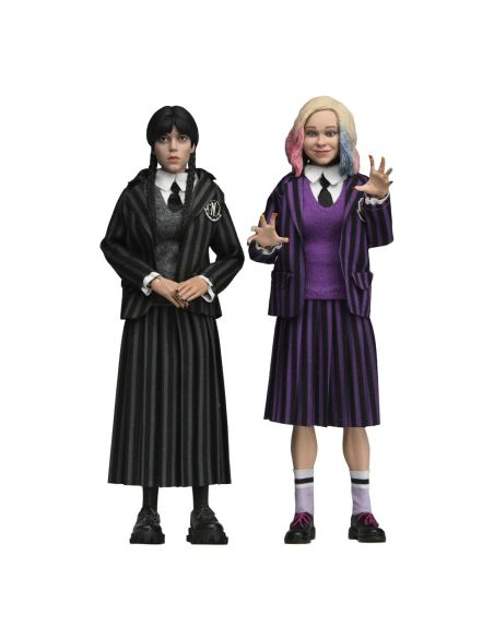 Figura Miércoles Addams (Uniforme Nevermore) y Enid 20 cm – Miércoles (Wednesday)