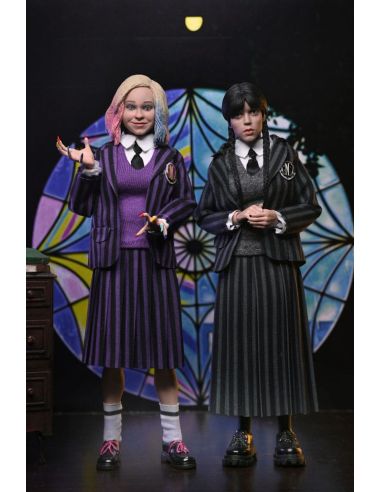 Figura Miércoles Addams (Uniforme Nevermore) y Enid 20 cm – Miércoles (Wednesday)