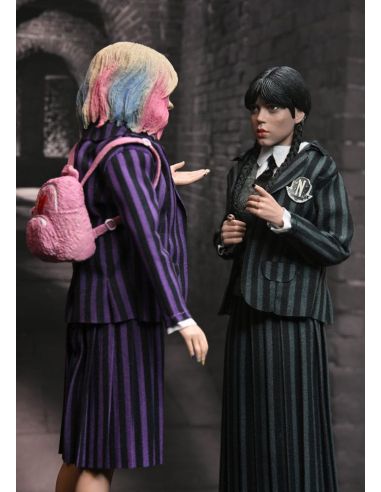Figura Miércoles Addams (Uniforme Nevermore) y Enid 20 cm – Miércoles (Wednesday)