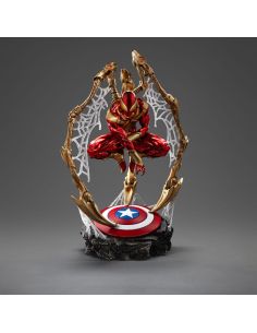 Marvel Estatua Art Scale Deluxe 1/10 Spider-Man Iron Armor Comics (CCXP Exclusive 2024) 24 cm 2