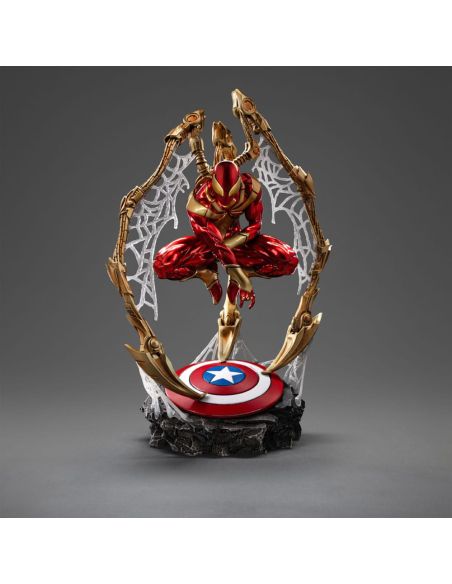 Marvel Estatua Art Scale Deluxe 1/10 Spider-Man Iron Armor Comics (CCXP Exclusive 2024) 24 cm