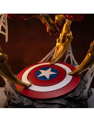 Marvel Estatua Art Scale Deluxe 1/10 Spider-Man Iron Armor Comics (CCXP Exclusive 2024) 24 cm