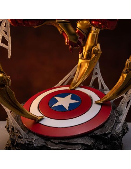 Marvel Estatua Art Scale Deluxe 1/10 Spider-Man Iron Armor Comics (CCXP Exclusive 2024) 24 cm