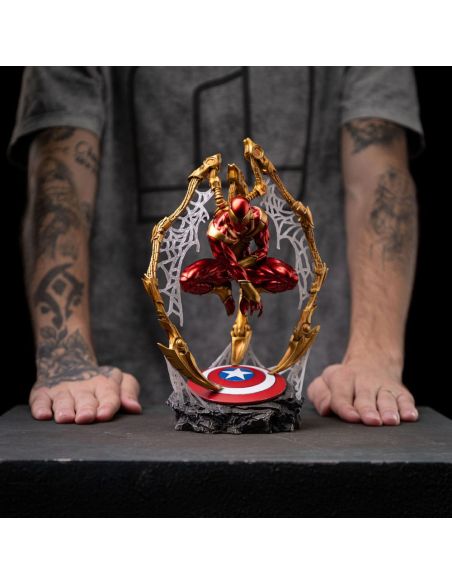 Marvel Estatua Art Scale Deluxe 1/10 Spider-Man Iron Armor Comics (CCXP Exclusive 2024) 24 cm