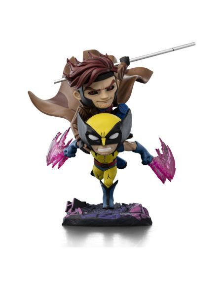 Figura X-Men 97 Mini Co. PVC Gambit y Wolverine 23 cm - Iron Studios
