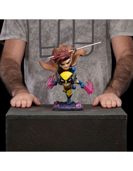 Figura X-Men 97 Mini Co. PVC Gambit y Wolverine 23 cm - Iron Studios
