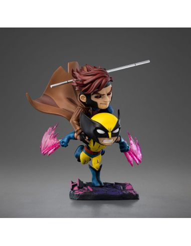 Figura X-Men 97 Mini Co. PVC Gambit y Wolverine 23 cm - Iron Studios