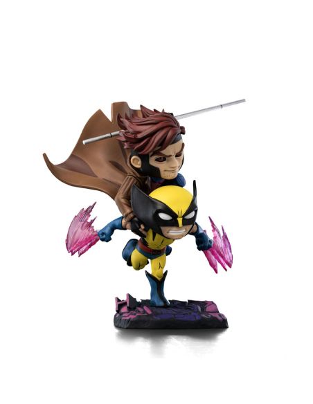Figura X-Men 97 Mini Co. PVC Gambit y Wolverine 23 cm - Iron Studios