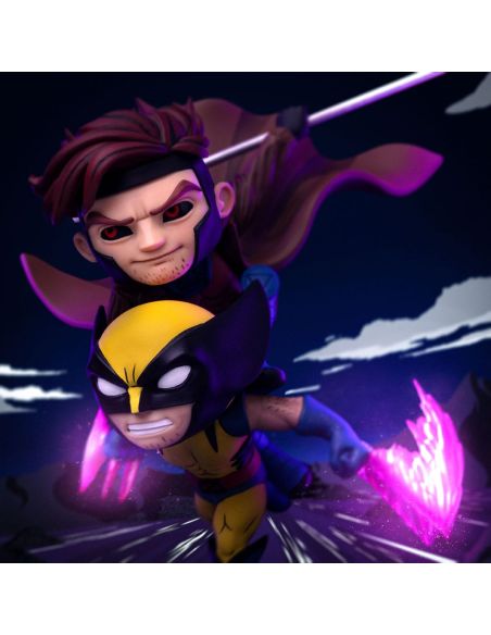 Figura X-Men 97 Mini Co. PVC Gambit y Wolverine 23 cm - Iron Studios