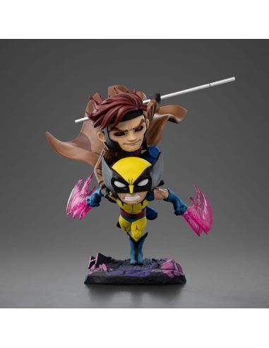 Figura X-Men 97 Mini Co. PVC Gambit y Wolverine 23 cm - Iron Studios