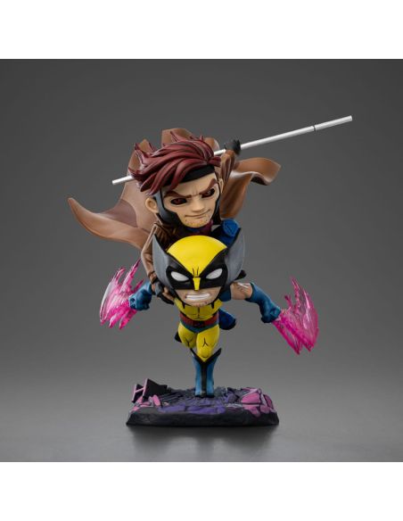 Figura X-Men 97 Mini Co. PVC Gambit y Wolverine 23 cm - Iron Studios