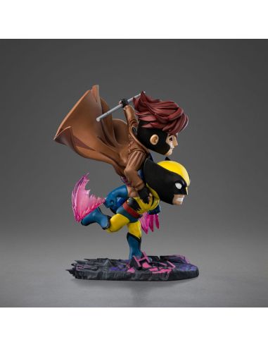 Figura X-Men 97 Mini Co. PVC Gambit y Wolverine 23 cm - Iron Studios