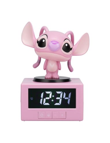 Despertador Lilo & Stitch con Figura de Angel 10,7 cm
