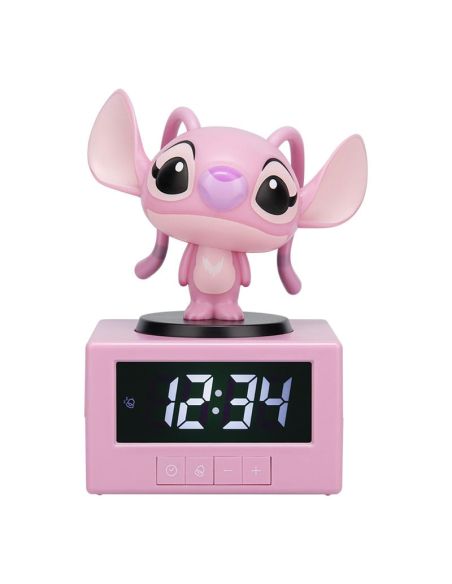 Despertador Lilo & Stitch con Figura de Angel 10,7 cm