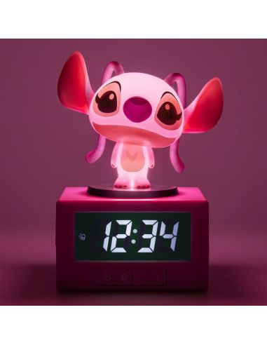 Despertador Lilo & Stitch con Figura de Angel 10,7 cm