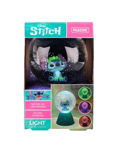 Lilo & Stitch Lámpara LED Stitch Glitter Ball 17 cm