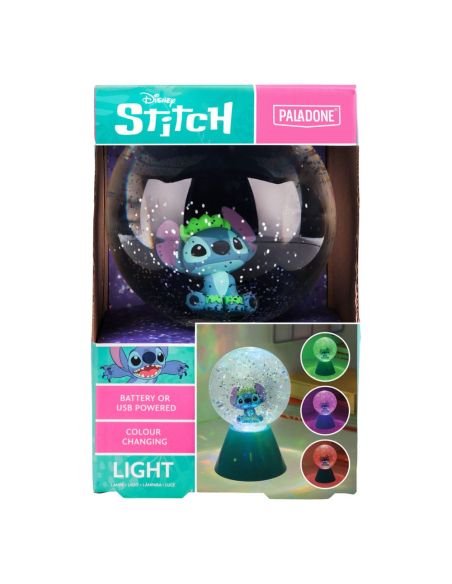 Lilo & Stitch Lámpara LED Stitch Glitter Ball 17 cm