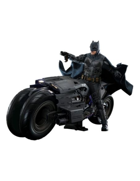 Figura The Flash con Vehículo Movie Masterpiece Batman & Batcycle 1/6 30 cm