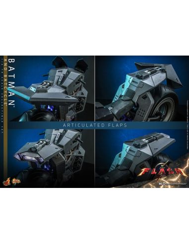 Figura The Flash con Vehículo Movie Masterpiece Batman & Batcycle 1/6 30 cm