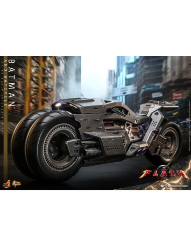 Figura The Flash con Vehículo Movie Masterpiece Batman & Batcycle 1/6 30 cm