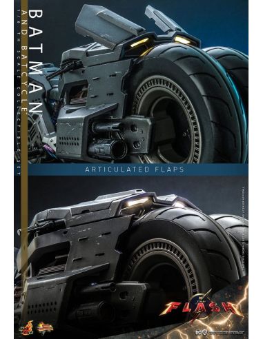 Figura The Flash con Vehículo Movie Masterpiece Batman & Batcycle 1/6 30 cm