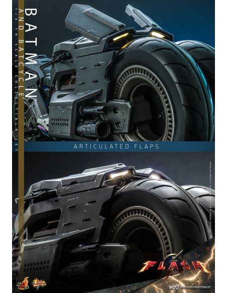 Figura The Flash con Vehículo Movie Masterpiece Batman & Batcycle 1/6 30 cm