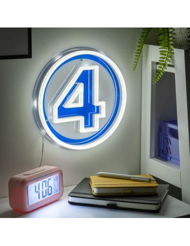 Fantastic Four Lámpara de pared LED Logo Neon