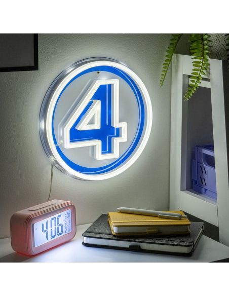 Fantastic Four Lámpara de pared LED Logo Neon