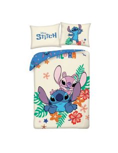 Lilo & Stitch Funda Nórdica Stitch & Angel Flowers 140 x 200 cm / 70 x 90 cm