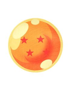 Dragon Ball Alfombra Redonda 4 Estrellas 60 cm
