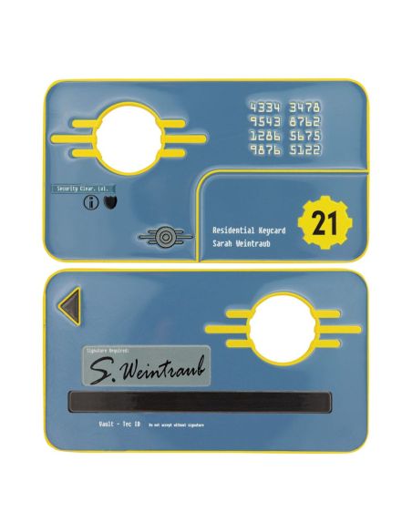 Réplica Vault 21 Security Keycard Fallout: New Vegas Edición Limitada (Metal)